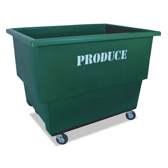 Produce Cart, Plastic, 1 Bin, 800 lb Capacity, 46" x 30.5" x 37", Green1