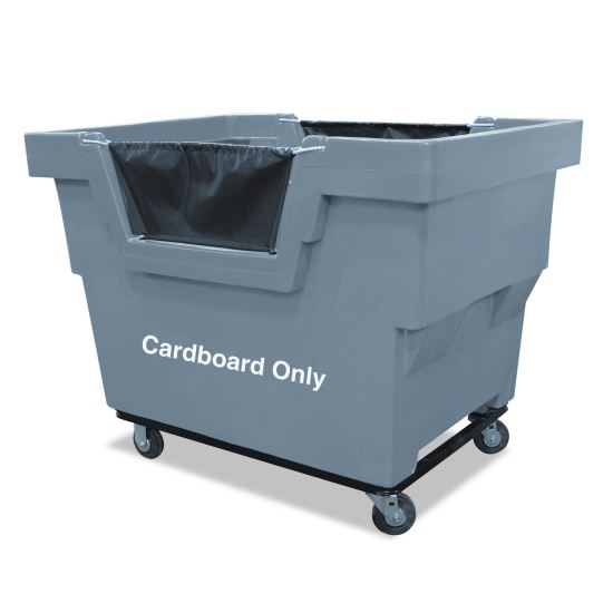 Cardboard Only Recycling Truck, Polyethylene/Steel/Vinyl, Gray1