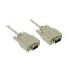 C2G 10ft DB9 F/F Null Modem Cable serial cable Beige 119.7" (3.04 m)1