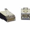 C2G RJ45 Shielded Cat5 Modular Plug RJ-45 Gray1