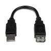 StarTech.com USBEXTAA6IN USB cable USB 2.0 5.98" (0.152 m) USB A Black1