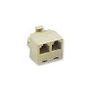 C2G RJ45 8-pin Modular T-Adapter RJ-45 Beige1