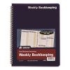 Weekly Bookkeeping Ledger, Columns Vary By Section, Royal Blue Cover, 11 x 8.5 Sheets, 56 Sheets/Book1