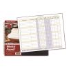 Weekly Payroll Record Book for 20 Employees, Two-Page Spread: 36 Columns, Royal Blue Cover, 8.5 x 11 Sheets, 56 Sheets/Book1