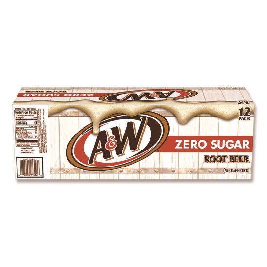 Zero Sugar Root Beer, Vanilla, 12 oz Can, 24/Carton1