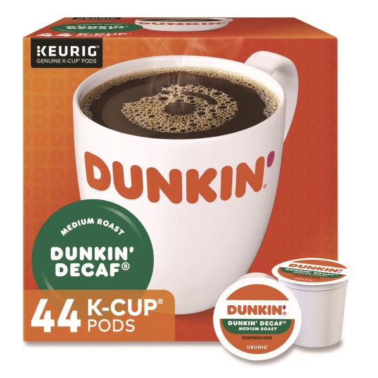 K-Cup Pods, Dunkin' Decaf, 44/Box1