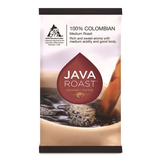 Ground Coffee, 100% Columbian, 1.25 oz Packet, 42/Carton1