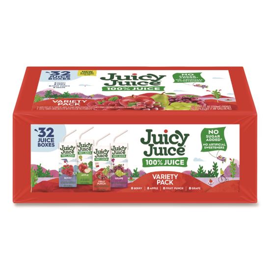 Juice Box Variety Pack, Assorted Flavors, 6.75 oz Box, 32/Carton1