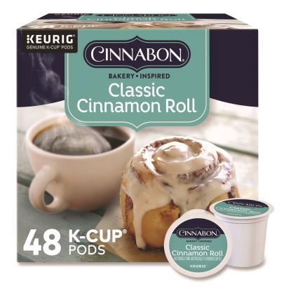 Classic Cinnamon Roll Coffee K-Cups, 0.33 oz, 48/Box1