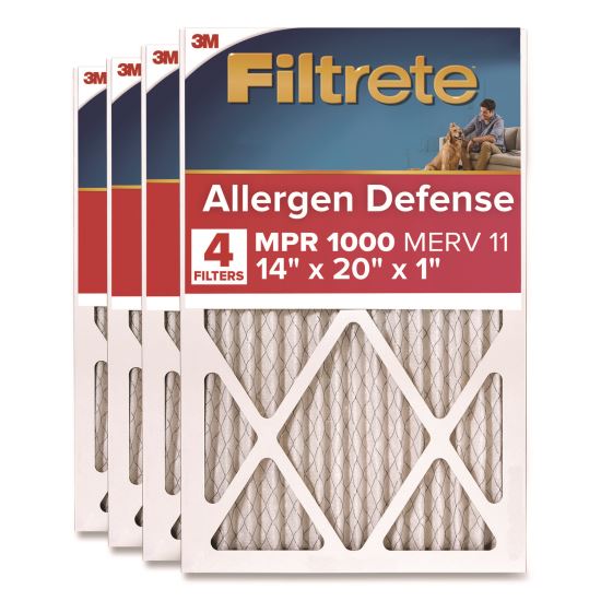 Allergen Defense Air Filter, 12 x 20, 4/Carton1