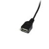 StarTech.com USBMUSBFM1 USB cable 11.8" (0.3 m) USB A Mini-USB B Black3