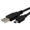 Unirise USB-ABMN-06F USB cable USB 2.0 71.7" (1.82 m) USB A Mini-USB B Black1