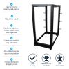 StarTech.com 4POSTRACK25U rack cabinet 25U Freestanding rack Black10