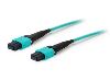 AddOn Networks 3m MPO/MPO f/f MMF InfiniBand/fibre optic cable 118.1" (3 m) MPO/MTP Blue1