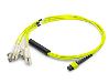 AddOn Networks 10m MPO - 4xLC InfiniBand/fibre optic cable 393.7" (10 m) MPO/MTP LC Yellow1