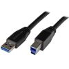 StarTech.com USB3SAB5M USB cable USB 3.2 Gen 1 (3.1 Gen 1) 196.9" (5 m) USB A USB B Black1