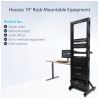 StarTech.com 2POSTRACK42 rack cabinet 42U Freestanding rack Black11