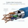 StarTech.com C6ASPAT35BL networking cable Blue 421.3" (10.7 m) Cat6a7