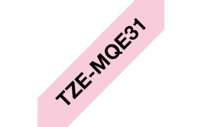 Brother TZEMQE31 label-making tape Black on pink TZe1