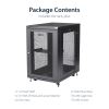 StarTech.com RK1833BKM rack cabinet 18U Freestanding rack Black12