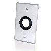 C2G Single Gang 1in Grommet Wall Plate Aluminum1