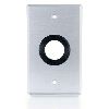 C2G Single Gang 1in Grommet Wall Plate Aluminum2