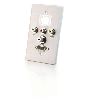 C2G Single Gang HD15 + 3.5mm + RCA A/V + Keystone Wall Plate Aluminum1