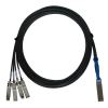 Chelsio QSFP+ / 4xSFP+, 3m InfiniBand/fibre optic cable 118.1" (3 m) QSFP+ 4 x SFP+1