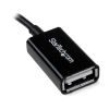 StarTech.com UUSBOTG USB cable USB 2.0 5" (0.127 m) Micro-USB B USB A Black2