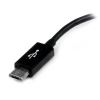 StarTech.com UUSBOTG USB cable USB 2.0 5" (0.127 m) Micro-USB B USB A Black3