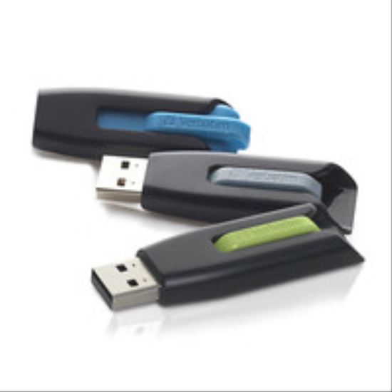 Picture of Verbatim V3 Pack USB flash drive 16 GB USB Type-A 3.2 Gen 1 (3.1 Gen 1) Black, Blue, Green, Gray