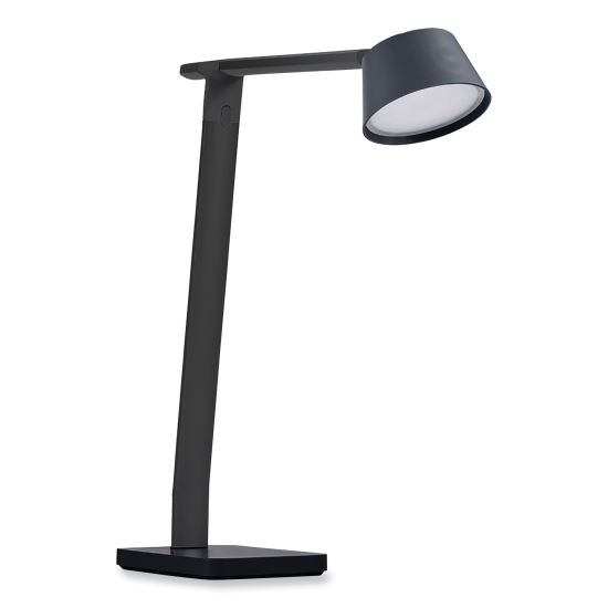 PureOptics Verve Designer Series LED Desk Lamp with Wireless Charging, 17.32" High, Black1