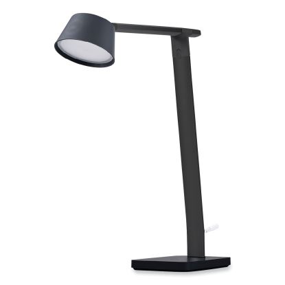 PureOptics Verve Designer Series LED Desk Lamp with USB Port, 17.32" High, Black1