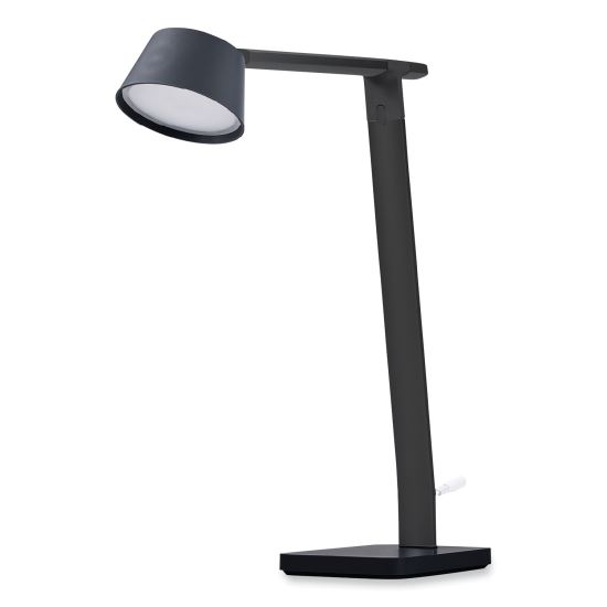 PureOptics Verve Designer Series LED Desk Lamp with USB Port, 17.32" High, Black1