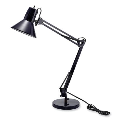 Swing Arm Desk Lamp, Multi-pivot Neck, 28.35" High, Black Base1