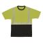 GloWear 8280BK Class 2 Performance T-Shirt with Black Bottom, 5X-Large Long, Lime1