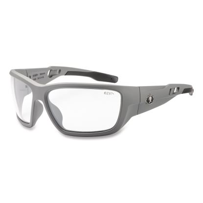 Skullerz BALDR Safety Glasses, Matte Gray Nylon Impact Frame, Anti-Fog Clear Polycarbonate Lens1