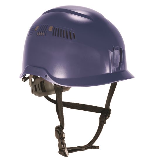 Skullerz 8977 Class C Safety Helmet with Adjustable Venting, 6-Point Ratchet Suspension, Blue1