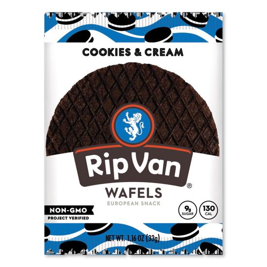 Wafels - Single Serve, Cookies and Cream, 1.16 oz Pack, 12/Box1