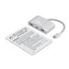 Siig JU-H30C11-S1 laptop dock/port replicator USB 3.2 Gen 1 (3.1 Gen 1) Type-C Silver9