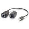 C2G 54284 cable gender changer 2 x RJ-45 USB 2.0 Type-A Black1