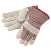 Economy Grade Leather Gloves, White/Red, X-Large, 12 Pairs1