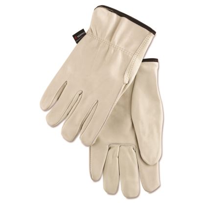 Premium Grade Leather Insulated Driver Gloves, Cream, Large, 12 Pairs1