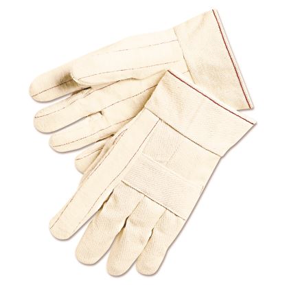 1,000 Series Canvas Double Palm and Hot Mill Gloves, Men's, PVC Dots, Dozen1