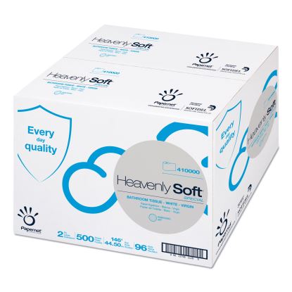 Heavenly Soft Toilet Tissue, Septic Safe, 2-Ply, White, 3.5" x 146 ft, 500 Sheets/Roll, 96 Rolls/Carton1