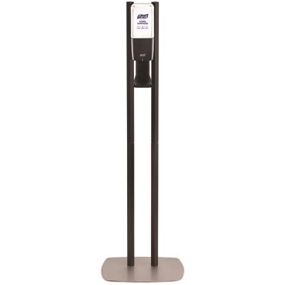 ES10 Dispenser Floor Stand with Automatic Hand Sanitizer Dispenser, 15.56 x 11.75 x 51.82, Graphite1