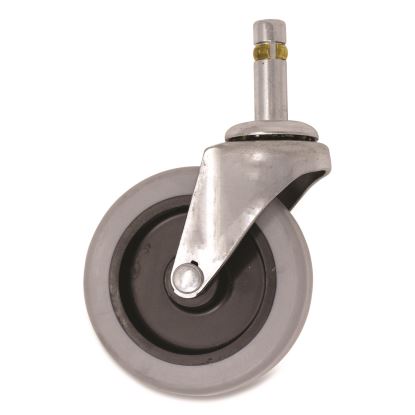 3" Swivel Caster, 0.44" x 1.38" Swivel Stem, Gray1