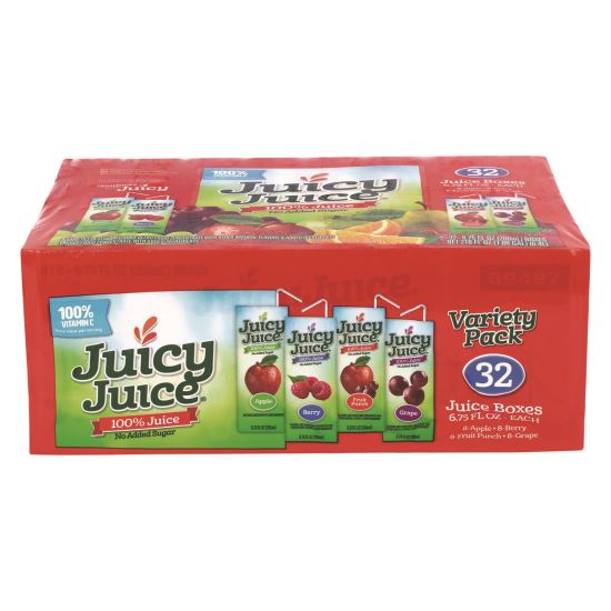 Juice Box Variety Pack, Assorted Flavors, 6.75 oz Box, 32/Carton1