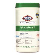 Hydrogen Peroxide Cleaner Disinfectant Wipes, 6.75 x 9, White, 95/Canister1