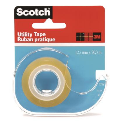 Utility Tape in Handheld Dispenser, 1" Core, 0.5" x 22.22 yds, Clear1